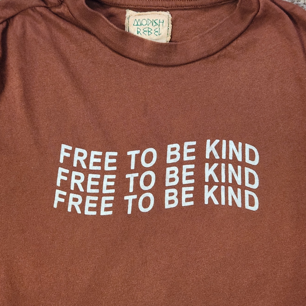 Modish Rebel Women's Brown Short Sleeve Tee